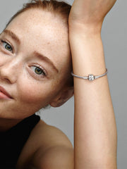 Pandora Moments Barrel Clasp Snake Chain Bracelet - Sterling silver