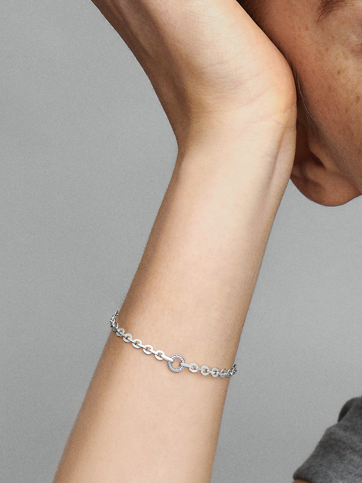 Pandora Signature Pavé Bold Chain Bracelet - Sterling silver