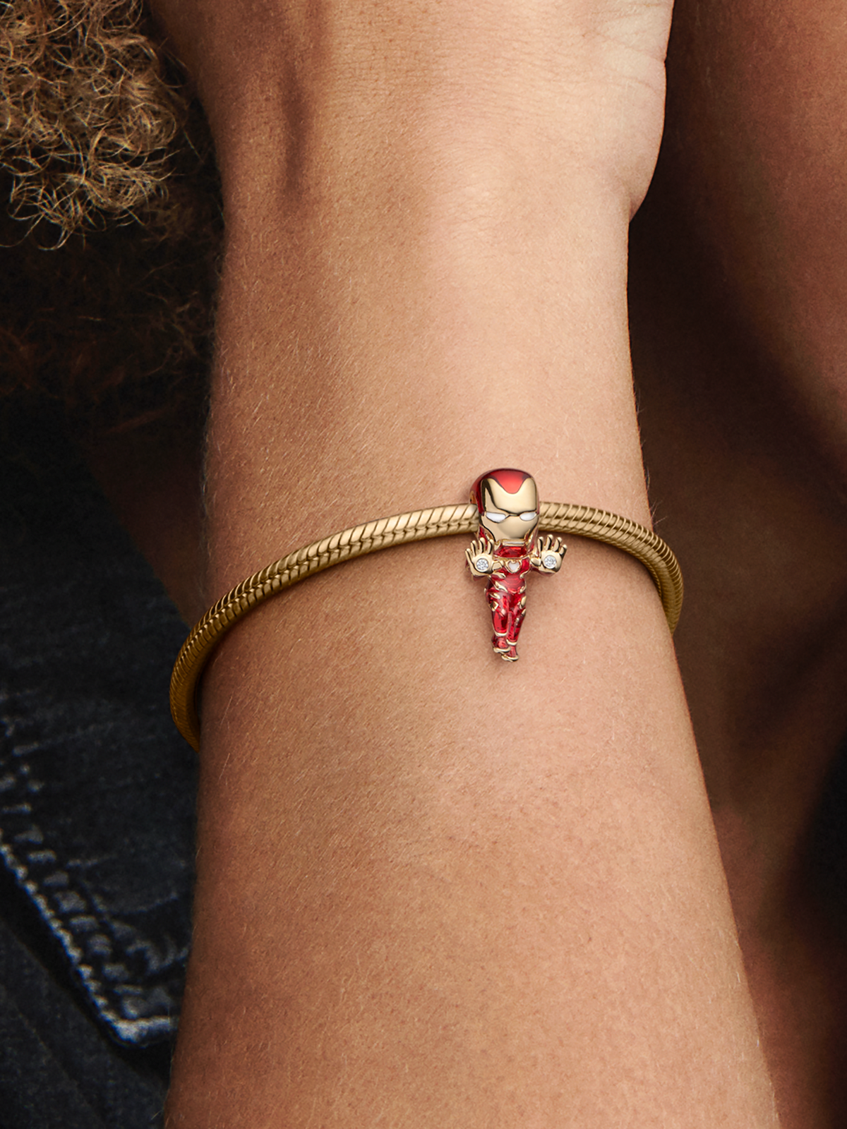 Marvel The Avengers Iron Man Charm - 14k gold plating