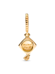 Graduation Cap Dangle Charm - 14k gold plating