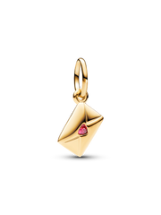 Love Letter Envelope Dangle Charm - 14k gold plating