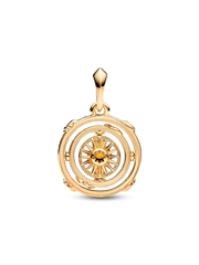 FINAL SALE - Game of Thrones Spinning Astrolabe Dangle Charm - 14k gold plating