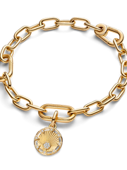 FINAL SALE - Pandora ME Power of the Light Sun Medallion Charm - 14k gold plating