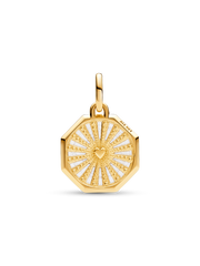 FINAL SALE - Pandora ME Lucky Horseshoe Medallion Charm - 14k gold plating