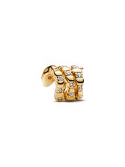 Curled Snake Charm - 14k gold plating