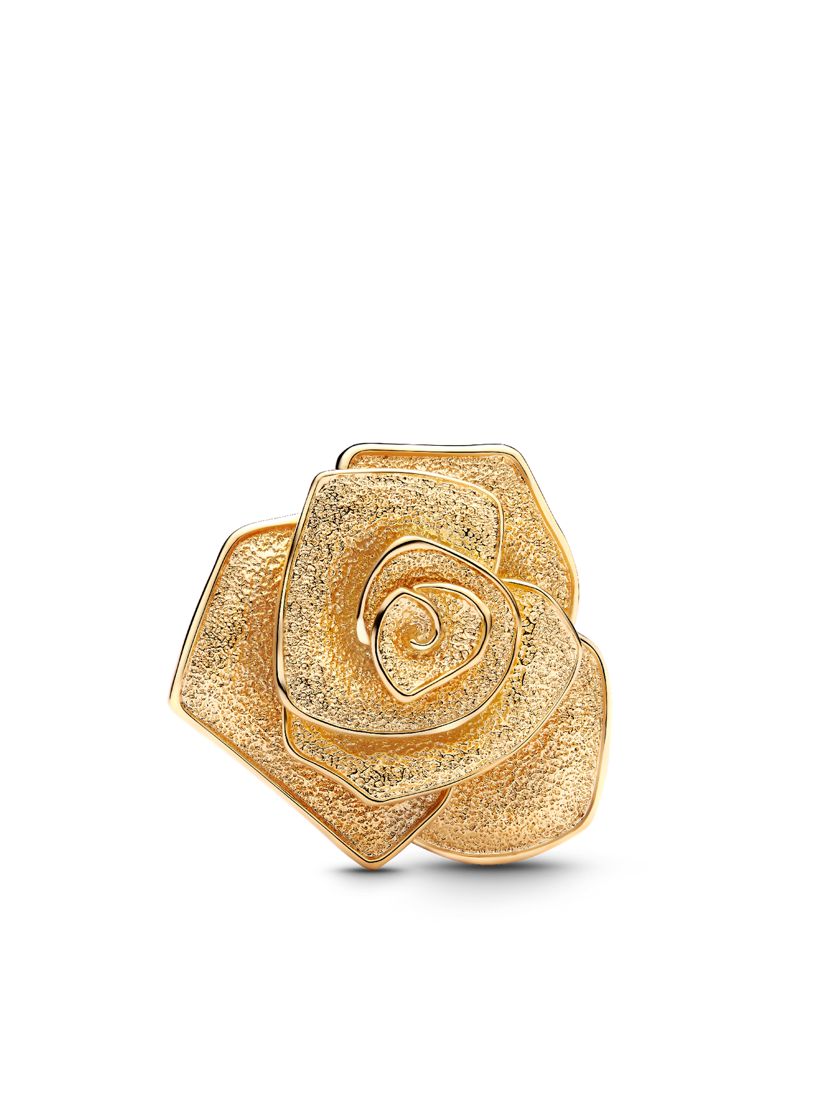 Rose in Bloom Oversized Charm - 14k gold plating