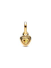 Heart Mini Dangle Charm - 14k gold plating