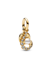 Hook Double Dangle Charm - 14k gold plating