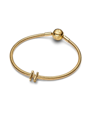 Letter N Alphabet Charm - 14k gold plating