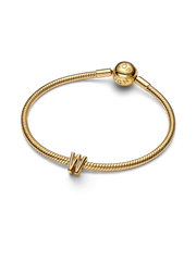 Letter W Alphabet Charm - 14k gold plating