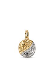 Sun and Moon Medallion Charm Necklace Set
