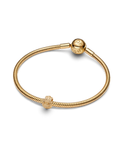 Textured Hamsa Hand Mini Charm - 14k gold plating