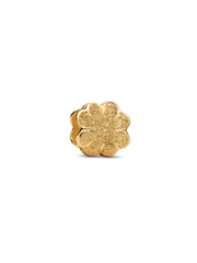 Textured Clover Mini Charm - 14k gold plating