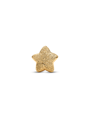 Textured Star Mini Charm - 14k gold plating