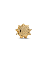 Textured Sun Mini Charm - 14k gold plating