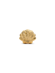Textured Shell Mini Charm - 14k gold plating