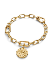 Swallow Medallion Charm - 14k gold plating