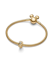Disney Mickey & Minnie Mouse Clip Charm - 14k gold plating
