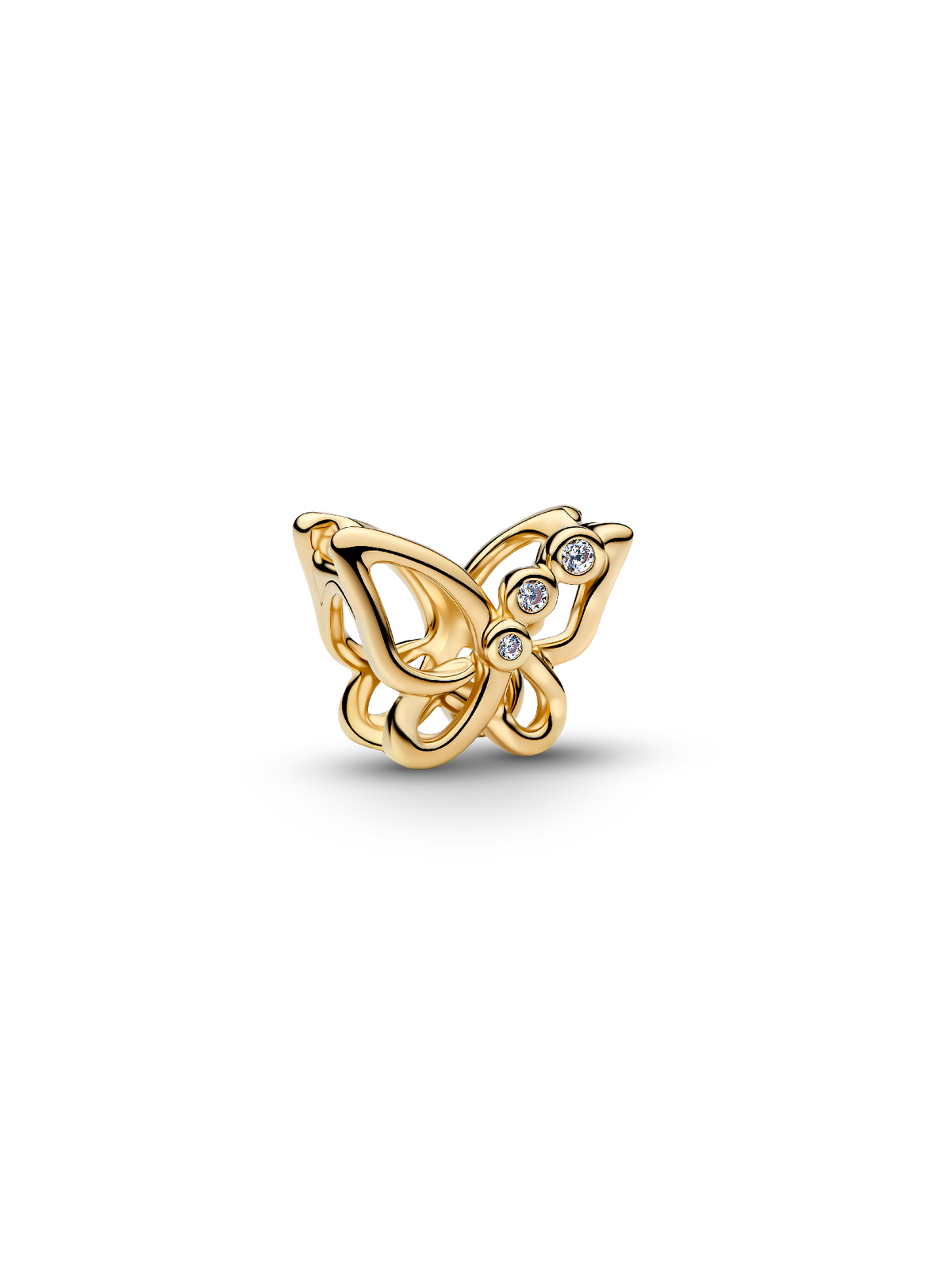 Butterfly Openwork Charm - 14k gold plating