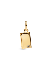 Engravable & Openable Envelope Dangle Charm - 14k gold plating
