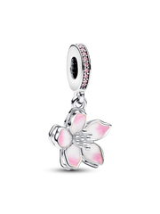 Cherry Blossom Dangle Charm - Sterling silver