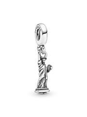 New York Statue of Liberty Dangle Charm - Sterling silver