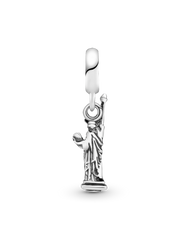New York Statue of Liberty Dangle Charm - Sterling silver