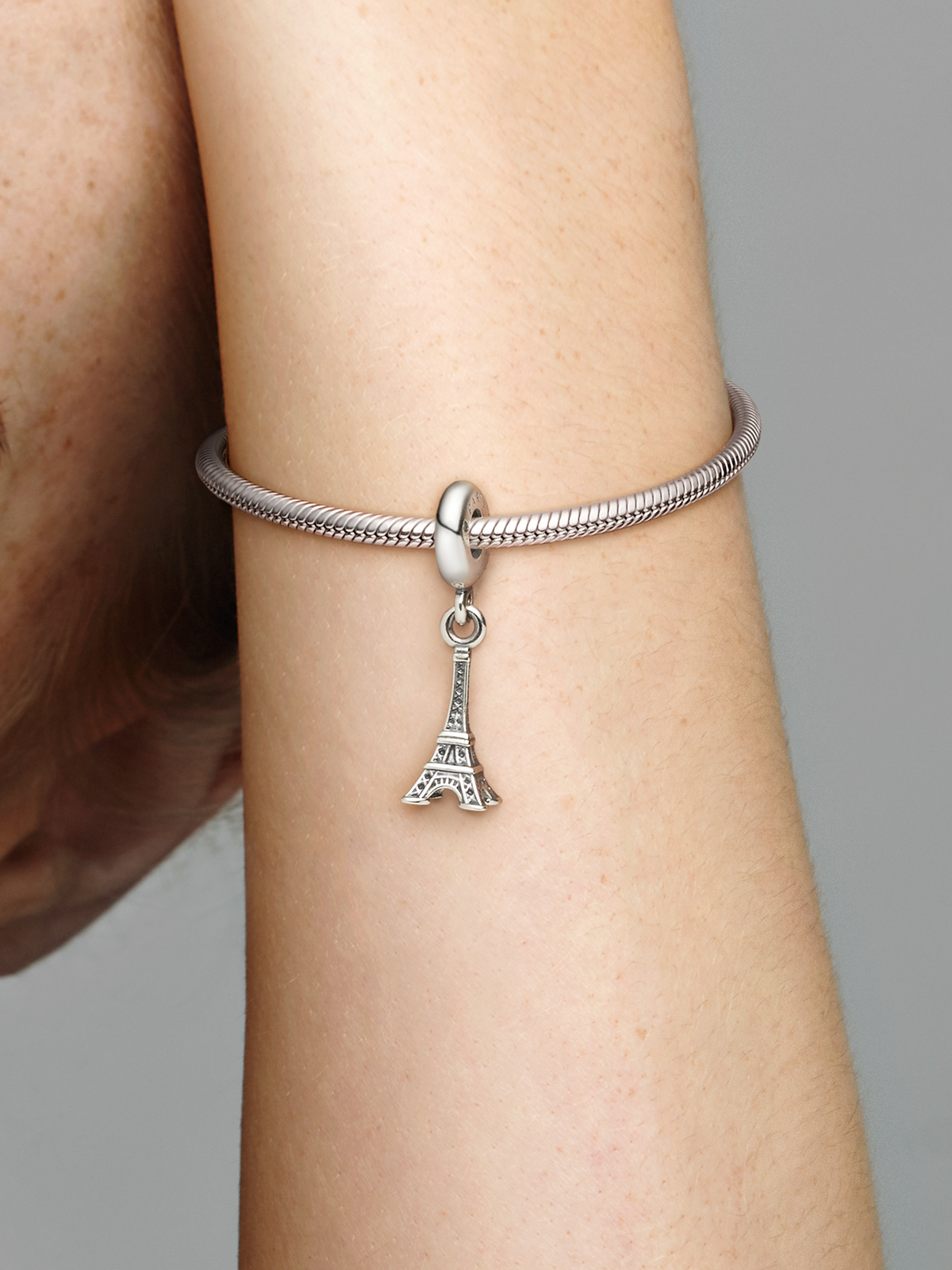 Paris Eiffel Tower Dangle Charm - Sterling silver