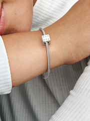 Sparkling Dice Charm - Sterling silver