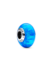 Opalescent Ocean Deep Blue Charm - Sterling silver