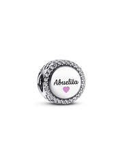Love Abuelita Engravable Charm - Sterling silver