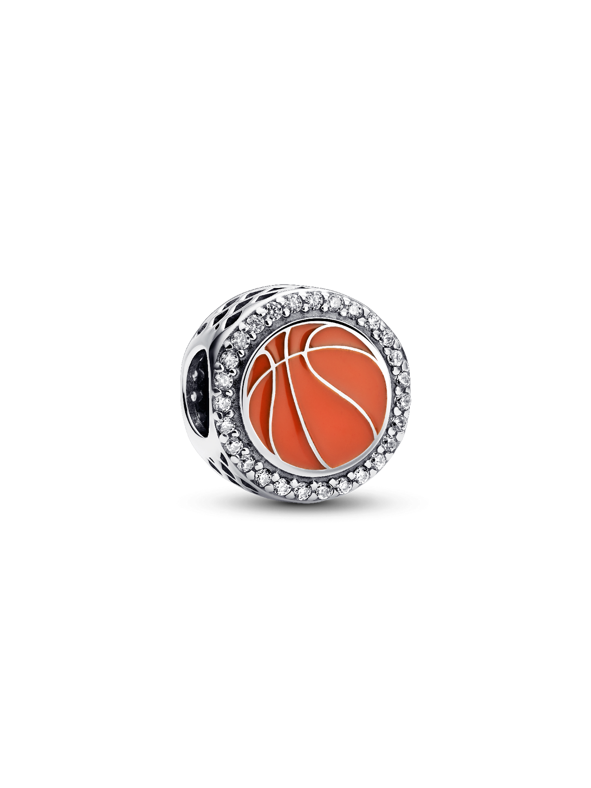 Engravable Basketball Charm - Sterling silver