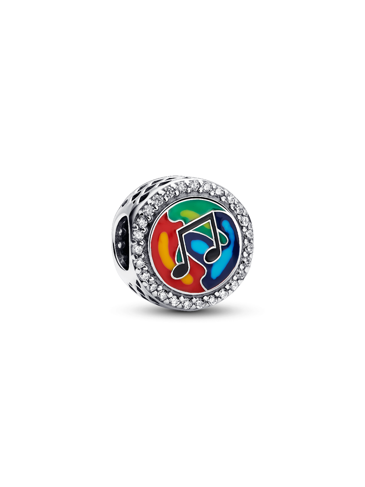 Engravable Musical Note Charm - Sterling silver