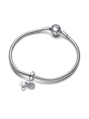 Family Infinity Triple Dangle Charm - Sterling silver
