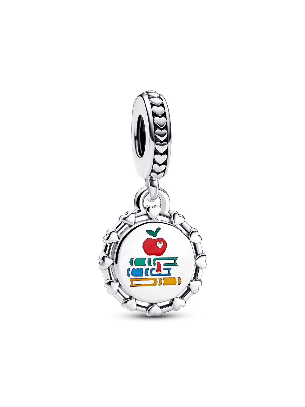 Schoolteacher Engravable Dangle Charm - Sterling silver