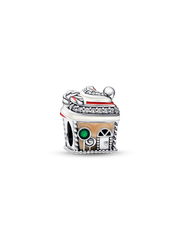 FINAL SALE - Festive Gingerbread House Charm - Sterling silver