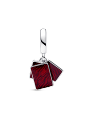 FINAL SALE - Mahjong Triple Dangle Charm - Sterling silver