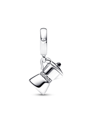 Moka Pot Dangle Charm - Sterling silver