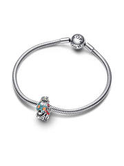 Disney Pixar Coco Miguel & Dante Skull Glow-in-the-dark Charm - Sterling silver