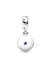 FINAL SALE - Family Love Double Dangle Charm - Sterling silver