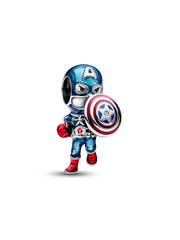Marvel The Avengers Captain America Charm - Sterling silver