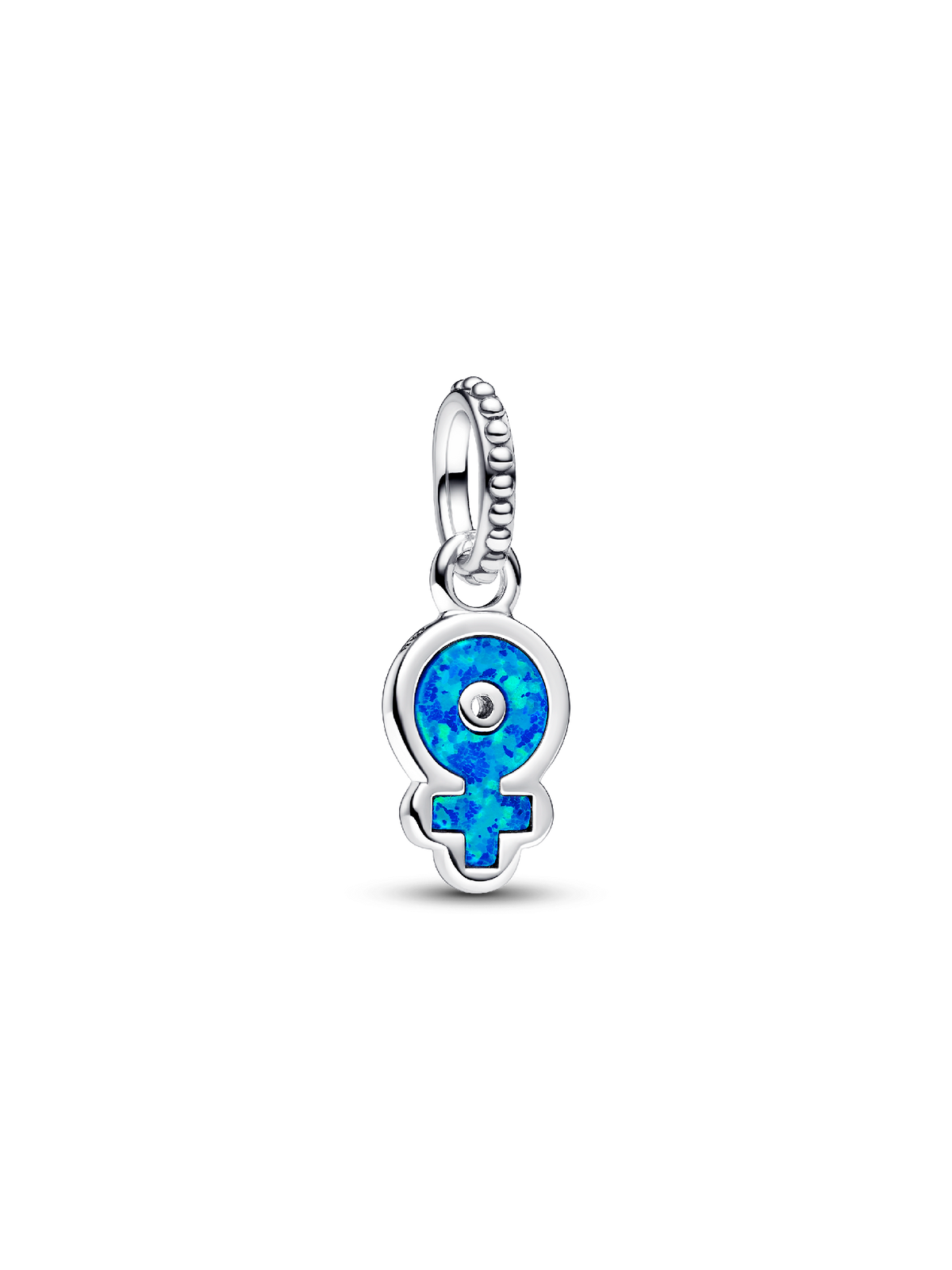 FINAL SALE - Powerful Women Opalescent Dangle Charm - Sterling silver