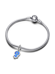 FINAL SALE - Powerful Women Opalescent Dangle Charm - Sterling silver