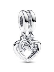 Forever & Always Splittable Dangle Charm - Sterling silver