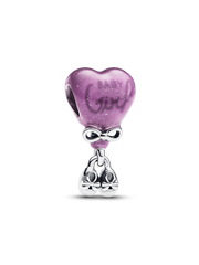 Color-changing Gender Reveal Girl Charm - Sterling silver