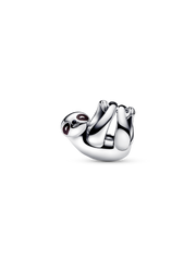 Hanging Sloth Charm - Sterling silver