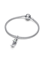 Skier Dangle Charm - Sterling silver