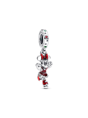 Minnie Mouse Ice Skating Dangle Charm - Sterling silver