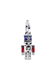 Moveable Nutcracker Dangle Charm - Sterling silver