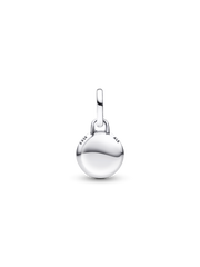 Engravable Evil Eye Murano Glass Mini Dangle Charm - Sterling silver